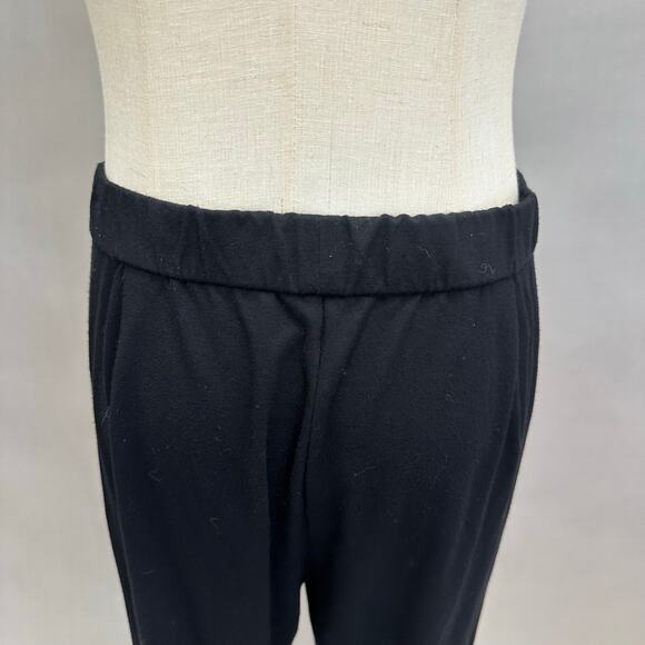 Eileen Fisher System Black Stretch Jersey Knit Straight Leg Pant Size Small - Picture 8 of 14